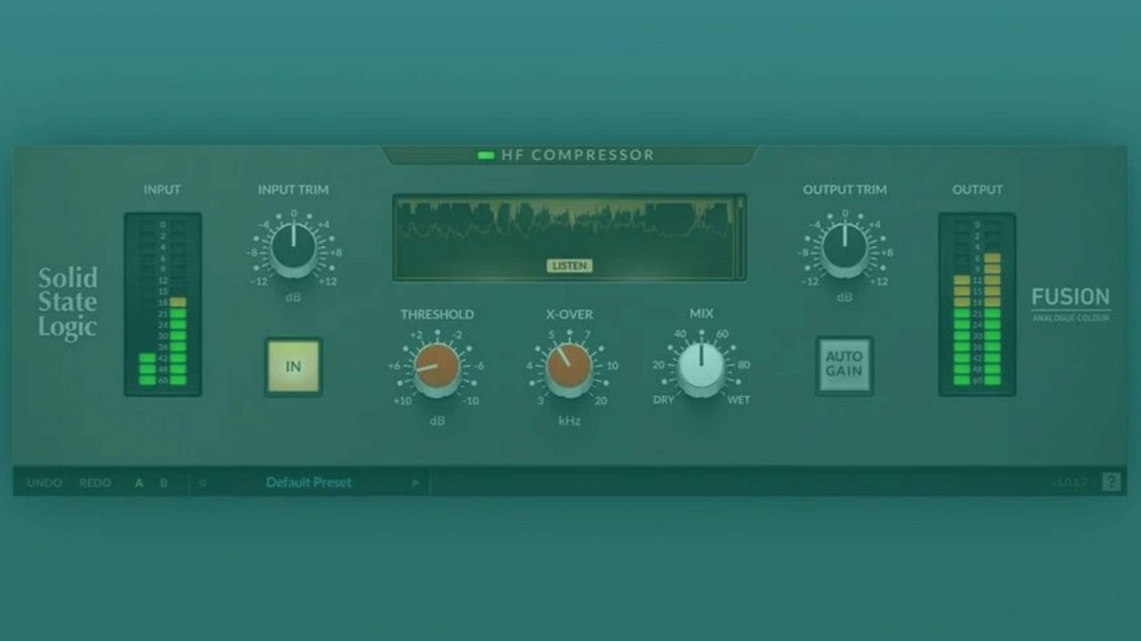 SSL Fusion HF Compressor Emulation Plugin Promises to Tame Your Highs and Not Dramatically Lower Your CPU Power