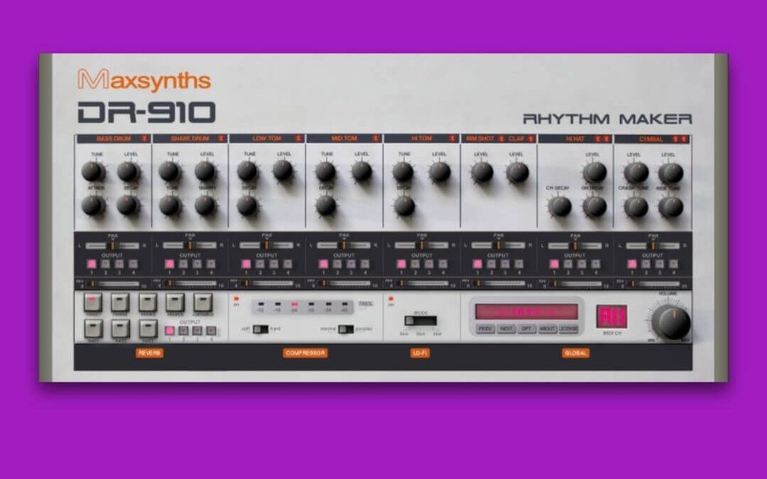 DR-910 by MaxSynths is one of the best free VST plugins you