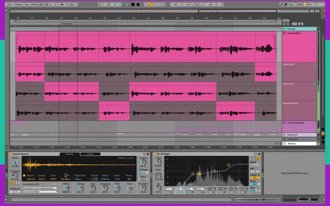 Ableton is a highly sought after DAW. Its interface is easier to use than many other DAWs, and Ableton is renowned for the great quality of its stock plugins.  