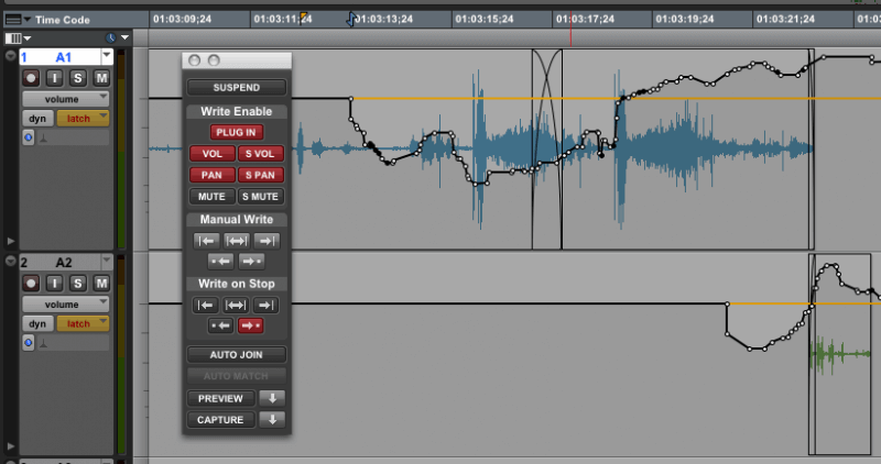 We use gain automation to make sure the gain (not volume) of our vocals is consistent across the board. That means automating the vocal gain to increase when other elements are louder. It also means automating it to attenuate when there is less going on in the rest of the mix.